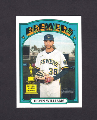 2021 Topps Heritage #210 Devin Williams [NM/MT]