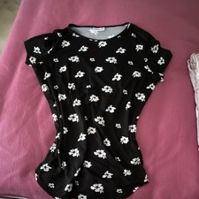 JANINA Damen T-Shirt Longshirt Gr. 46 Schwarz...