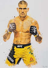 Alex Pereira "Poatan" Limited Edition Metallic Aluminum Print 11x14 UFC | COA