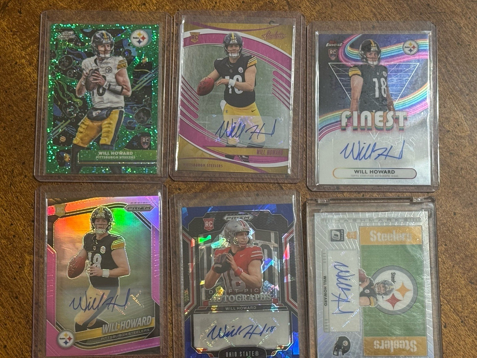 Will Howard Auto Rc Lot 6 Cards 5 Auto