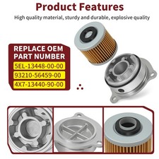 1999-09 Oil Filter & Cover O-Ring For Yamaha V Star 1100 Custom Classic XVS1100