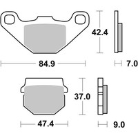 Sinterisierte Brembo BremsbeläGe 07KA07SD FüR Motorrad Ersatzteile ZubehöR