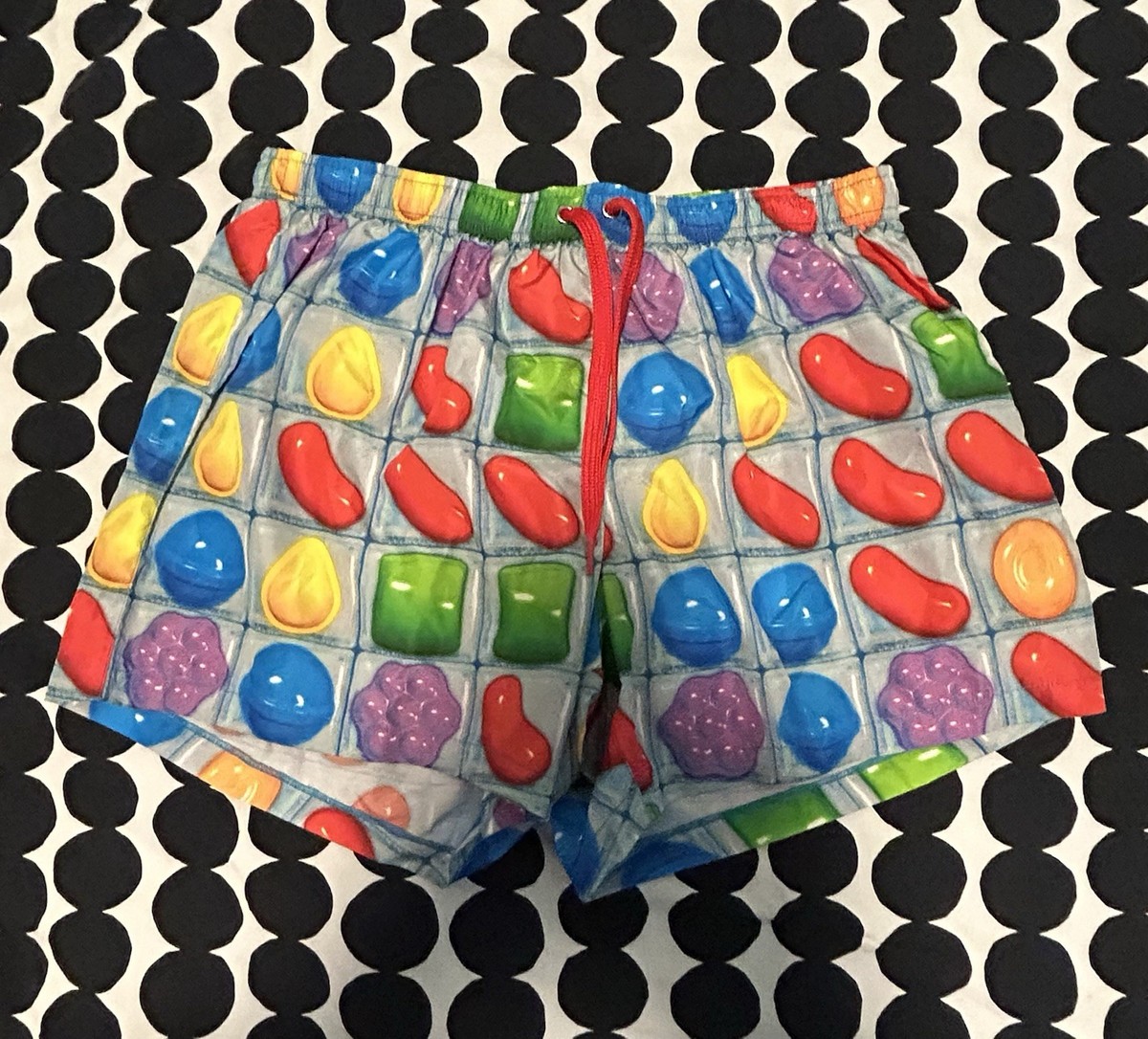 Vintage Moschino Swimming Men's Short Candy Crush Size L | eBay
