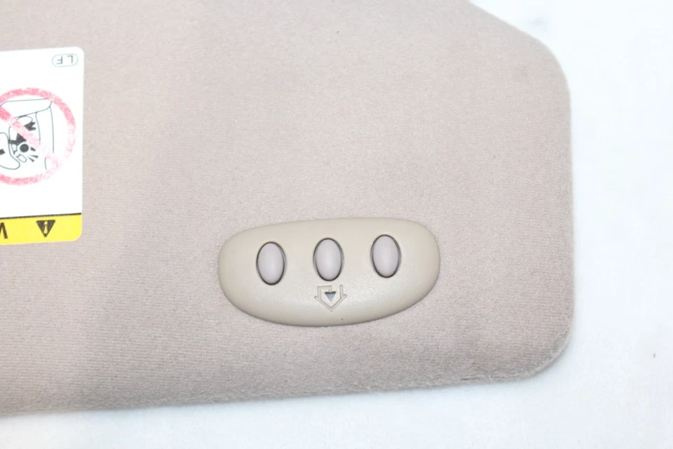 02-04 Parasoles Toyota AVALON con Clips parasol Luces dobles Homelink BEIGE Foto 4 de 4