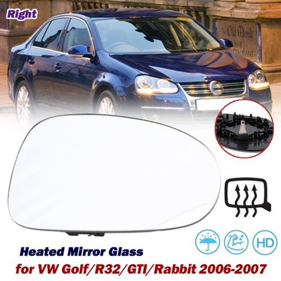 Passenger Right Side Rear View Mirror Glass Heated FOR VW Golf GTI Jetta Passat