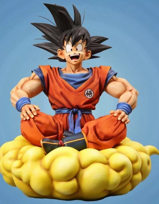 Goku - Dragonball figure in resina dipinta a mano consegna 30 - 90 g