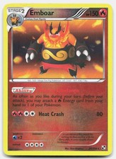 Black & White Emboar 20/114 Moderately Played Pokemon Reverse Holo R Tcg Card