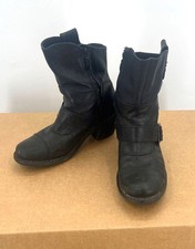 Harley-Davidson Women Boot 88057 Black Leather Zip Motorcycle 8