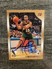 1998-99 Topps Basketball Hersey Hawkins Signed Card #183 SuperSonics Auto