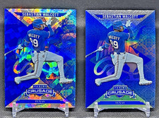 2025 Panini Crusade Blue Cracked Ice SEBASTIAN WALCOTT (RC) #2 + Blue Prizm [2]