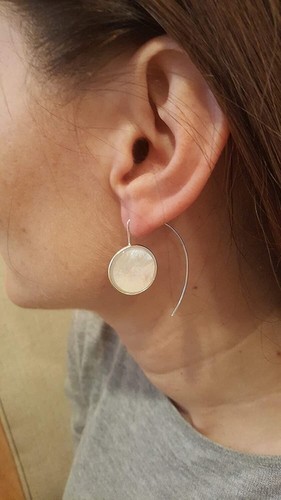 925 Solid Sterling Silver Threader Drop Dangling Pierced Ear Wire Earrings in... - Picture 2 of 5
