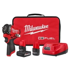 Milwaukee M12 Fuel  Stubby 3/8 Inch Impact Wrench Kit