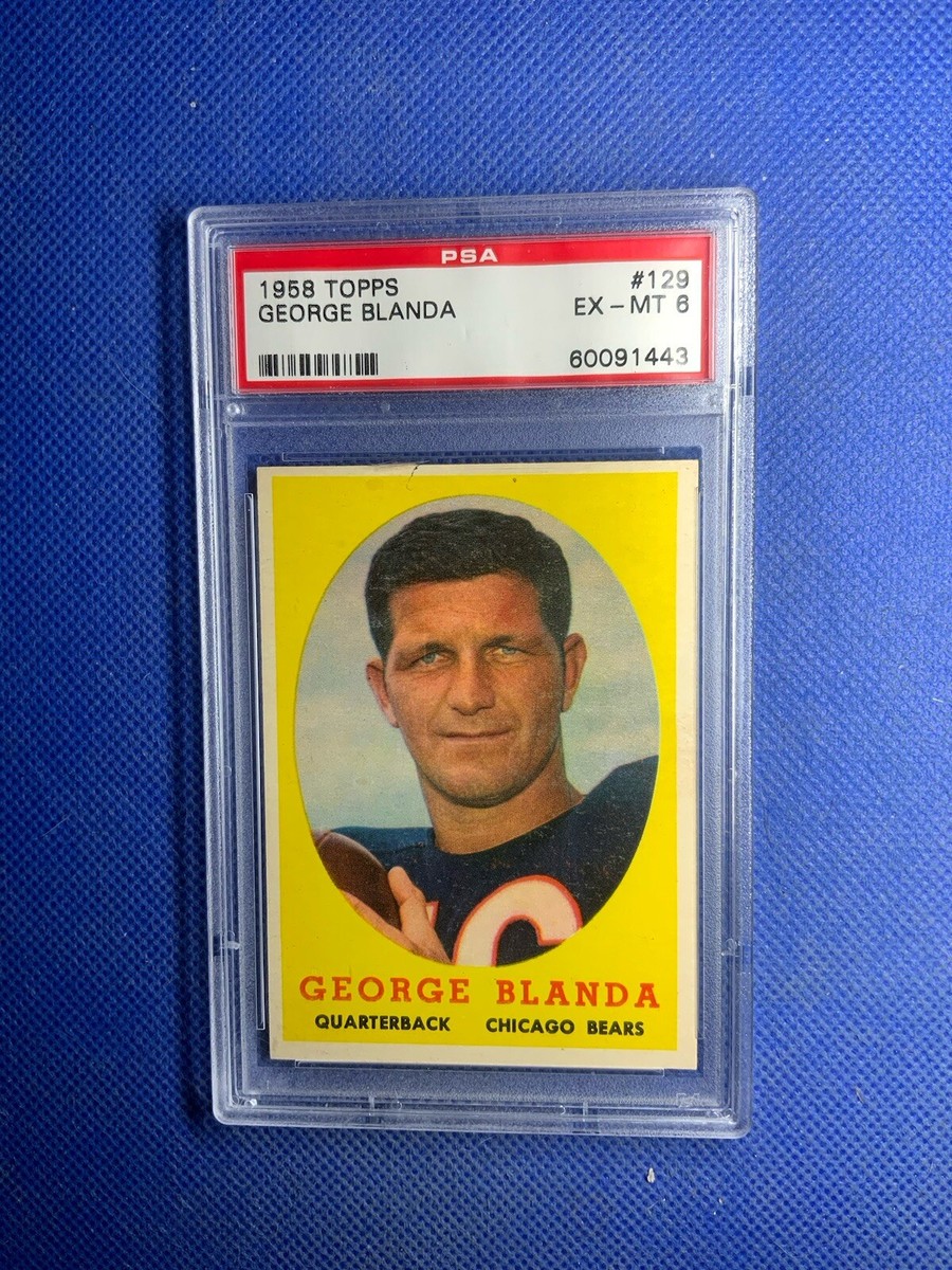 1958 Topps Football #129 GEORGE BLANDA Chicago Bears - Kentucky