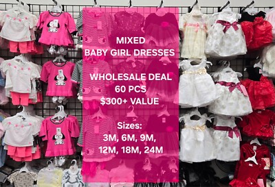 Wholesale Bulk Clothing Lot Baby Girls Dress ALL Brand New Mixed box Resale  nwt
