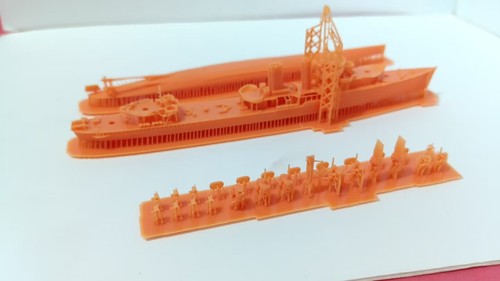 1/700 U.S. Navy Farragut-class Destroyer Unpainted Model Kit 3D Printed - Picture 3 of 4