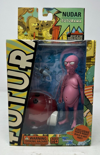 Nudar 6" Figure 2008 Futurama Toynami Santa Robot BAF In Box Complete