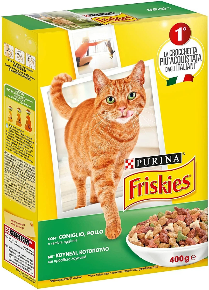 Cat Friskies Croquettes Croquettes for Friskies Rabbit and Chicken Cats 400G