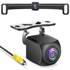 Metal License Plate Backup Camera Wide View Angle IP69 Waterproof Night