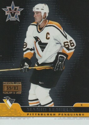 2001-02 Vanguard Premiere Date #80 Mario Lemieux/83
