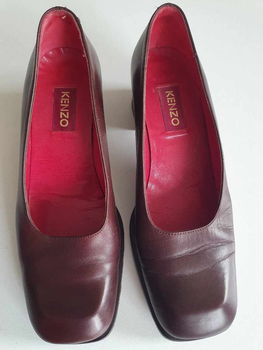 Kenzo Pumps Vintage Alle Leder Cognac T 38.5 Be eBay