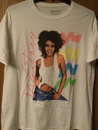 Whitney Houston - Image From “Whitney” LP - 2021 White Shirt