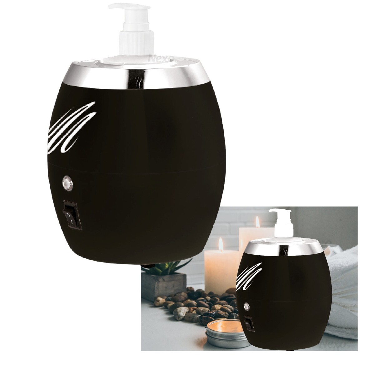 Dispenser Pompa Per Olio Massaggi - Bottiglia Ricaricabile 250ml Bianca 2 Pezzi Per Lozioni E Oli - Foto 5