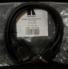 6 Foot HD VGA Male to HD VGA Male Projector or Monitor Cable. Free Shipping
