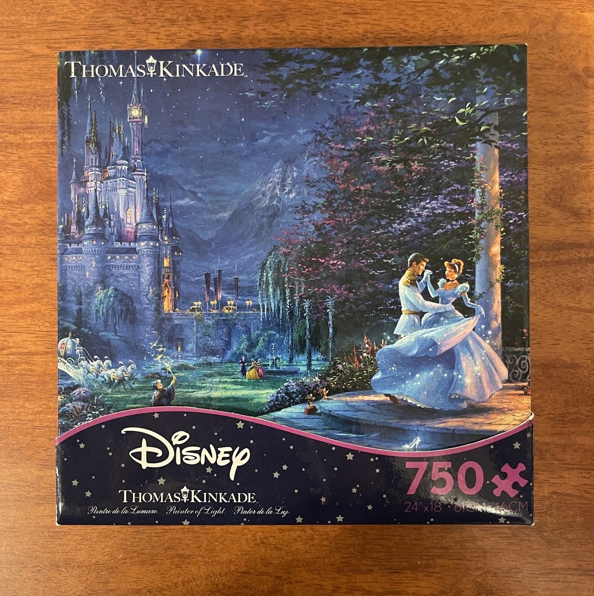 ジグソーパズルDisney Thomas Kinkade 750ピース2点 Thomas Kinkade Disney Collection Tangled Puzzle 750 Pieces.