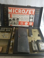 1900's Microset Science Kit Model 2 MX w/125 Power Microscope Carolyn Mfg Parts