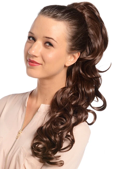 Curly Thick Koko Ponytail Clip comb Hair Extensions Drawstring Like Human Hair - Image 2 of 4