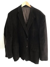 Ralph Lauren Brown Corduroy Elbow Patches Blazer Sz 50R Academia