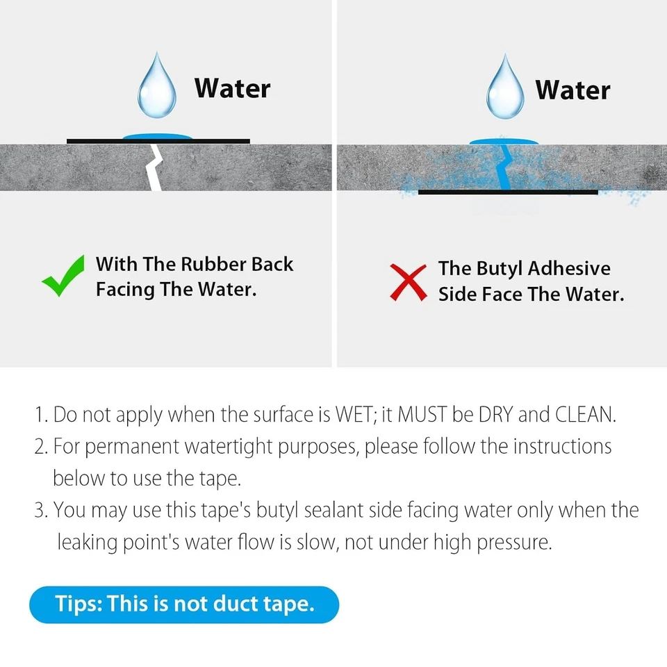 Blue Outdoor Repair Tape, 2in x 33ft per Roll, HVAC, RV, Pool Covers Repair - Image 4 of 4