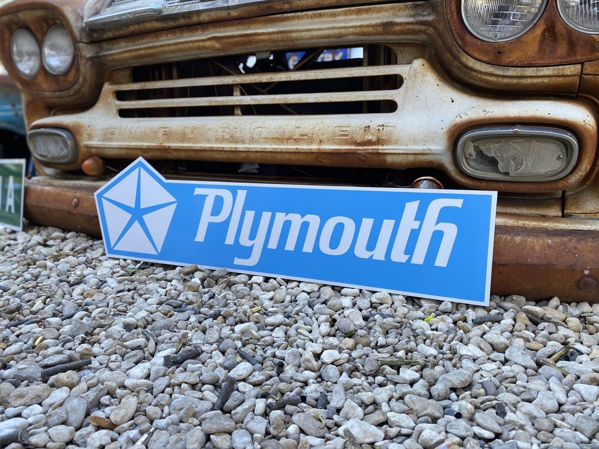 Antique Vintage Old Style Plymouth Sign! | eBay