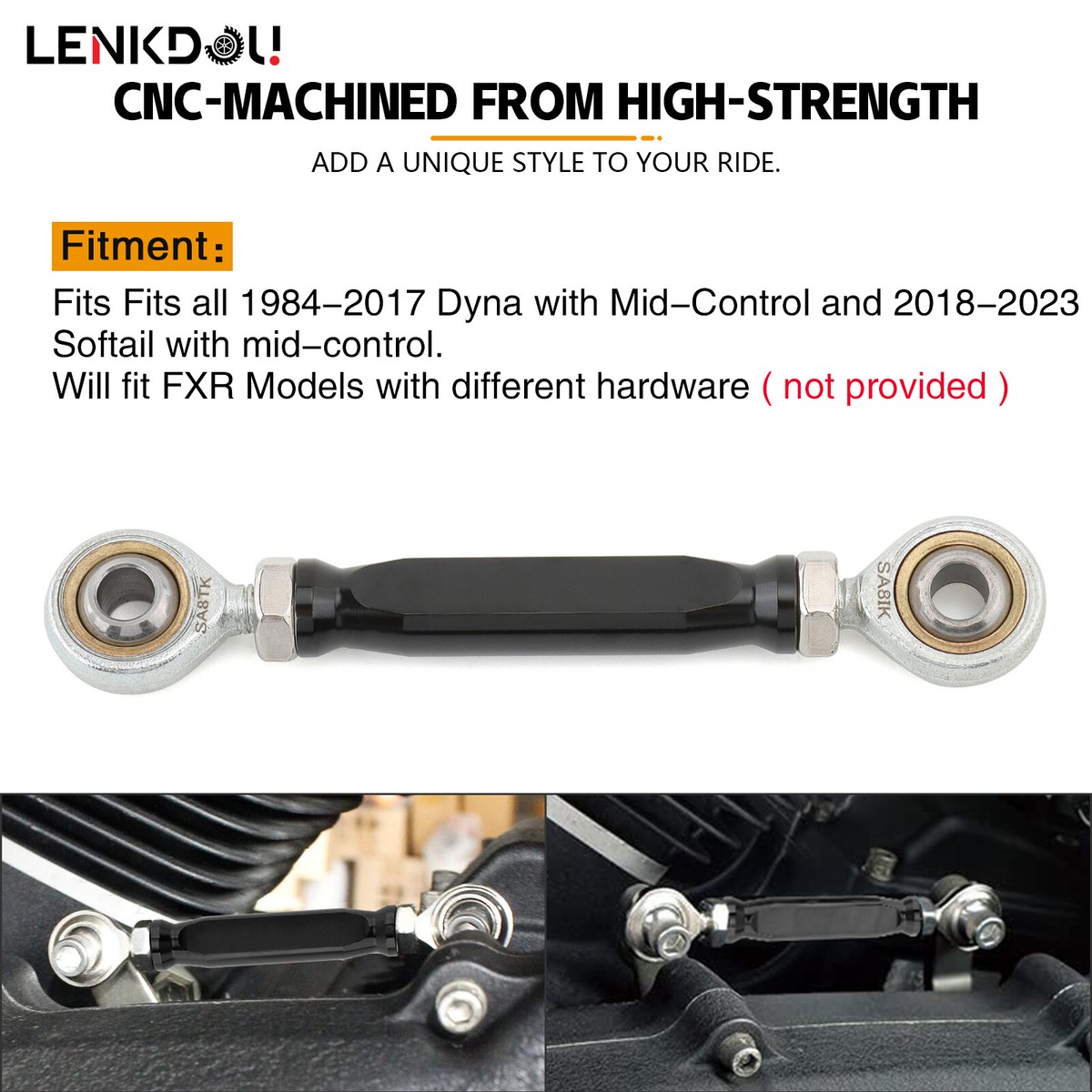 Mid Control Gear Shift Linkage Link For Harley CVO Dyna FXD 84-17