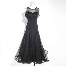Latin Ballroom Competitio  n Dance Dress Modern Waltz Tango Standard Dress Y086