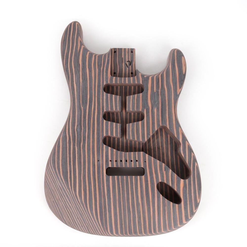 DIY ZST-1C 6-String Electric Guitar Kit Zebra wood Fingerboard CR