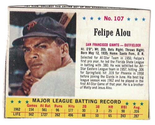 1963 Felipe Alou #107