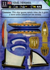 Wizkids Pirates At Oceans Edge CSG Special Edition Ship HMS Hermes 138