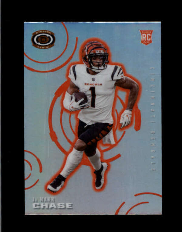 JA'MARR CHASE 2021 CHRONICLES DYNAGON #D-9 ROOKIE SILVER PRIZM RC
