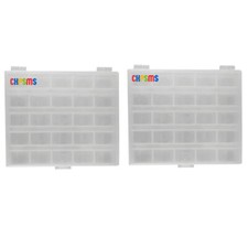 2PCS 25Holds Universal Bobbin transparent plastic Box for Bernina Singer,Brother