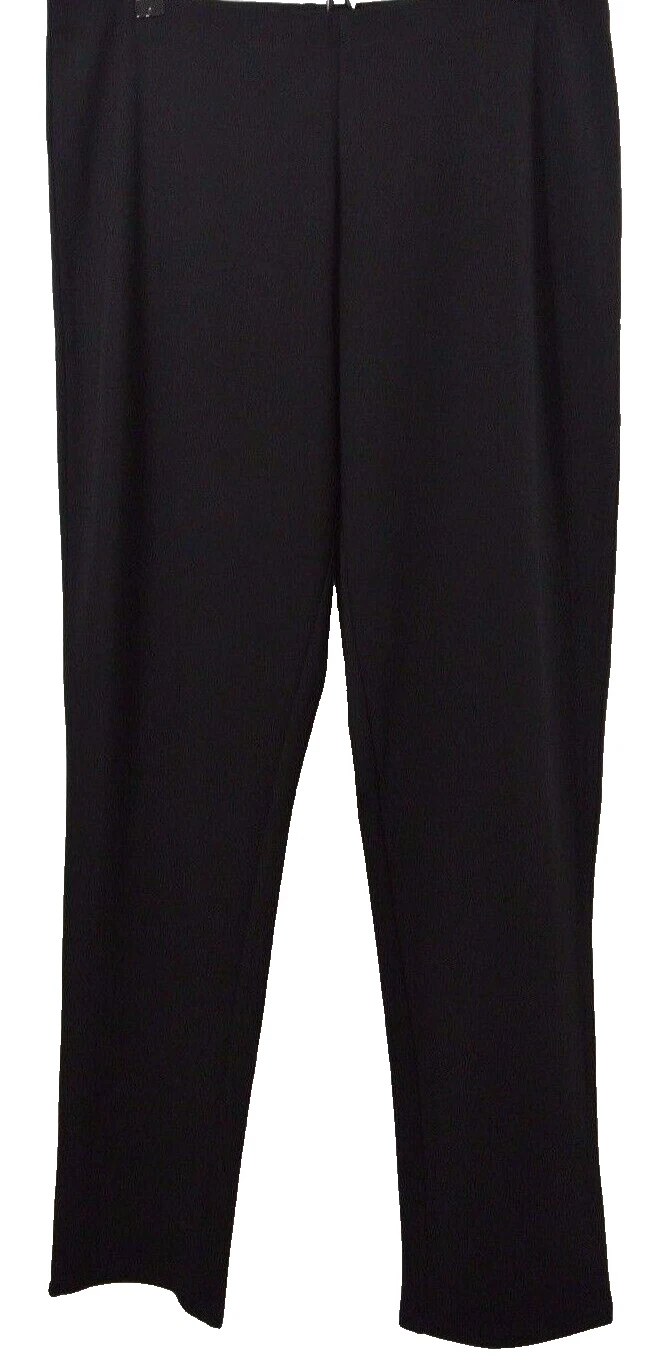 NEW Eileen Fisher Ponte Slim Ankle Pants in Black - Size XL