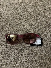 Foster Grant for SHAPE Burgundy Sunglasses MaxBlock Mirrored Lenses New