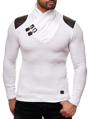 schalkragen strickpullover herren