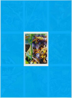 DUEL MASTERS WOTC NM/LP Puzzle Piece #8-5 (MIDDLE-CENTER) booster insert - DM-08