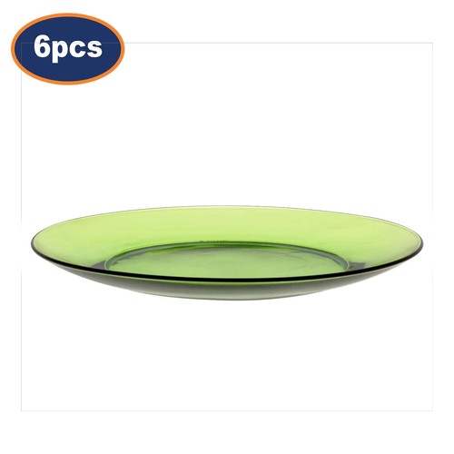 Dinner Plate 23.5cm Round Green Tempered Glass Crockery Duralex Dinnerware 6pcs - 第 1/7 張圖片