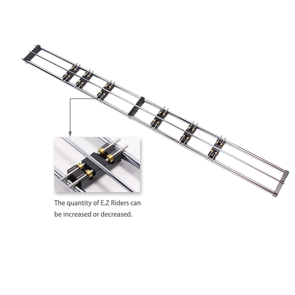 HO Scale 1:87 E-Z Riders Standard Track Roller Test Stand with 6 Trolleys HP1387 - Image 4 of 4