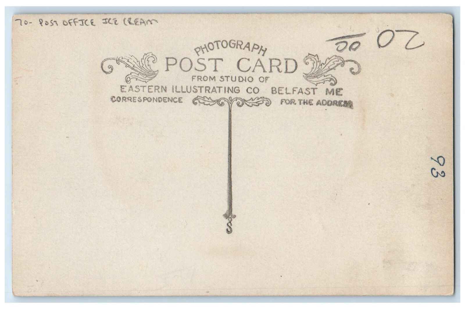 c1910's Main Street Post Office Ice Cream Delevan NY RPPC Photo Antique