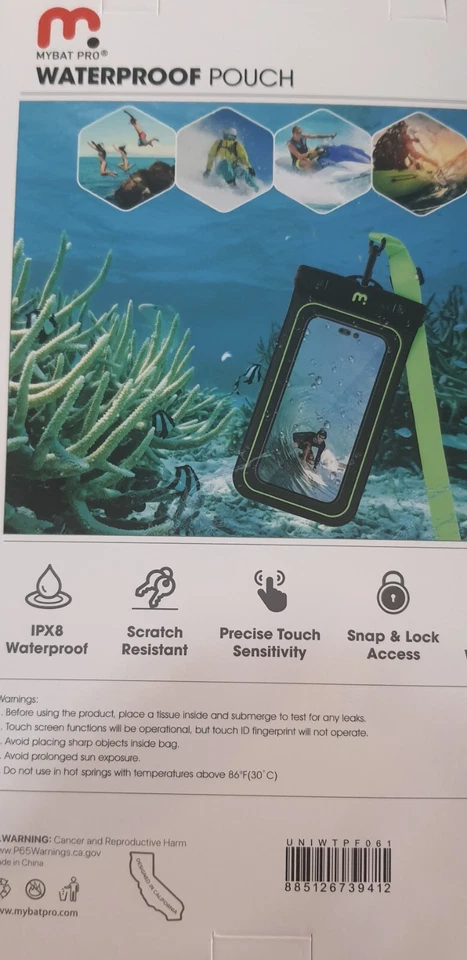 MYBAT PRO IPX8 Waterproof Phone Pouch (XL Size), Cell Phone Dry Bag with Detacha - Image 3 of 4