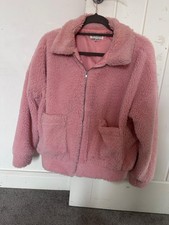 In The Style Pink Teddy Bear Fleece Jacket