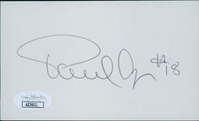 Paul Cyr Buffalo Sabres Signed 3x5 Index Card JSA Authenticated